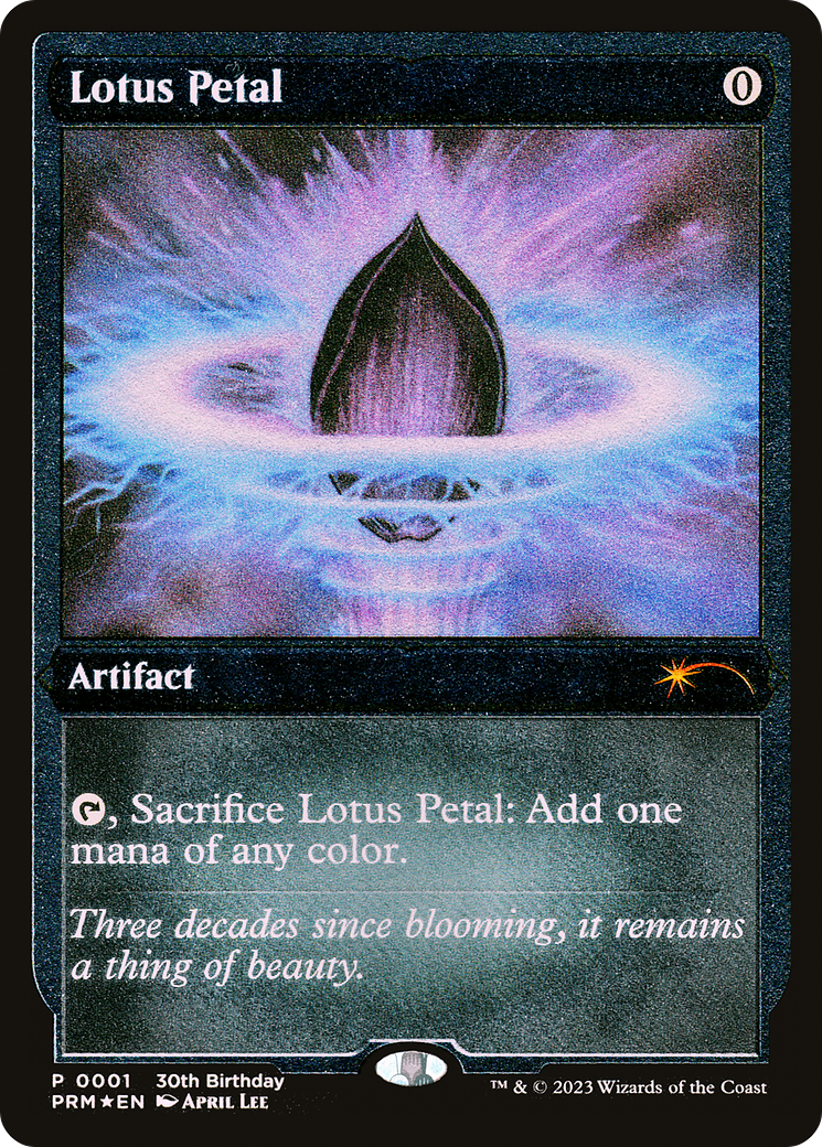 Lotus Petal (Foil Etched) [30th Anniversary Promos] | Card Citadel