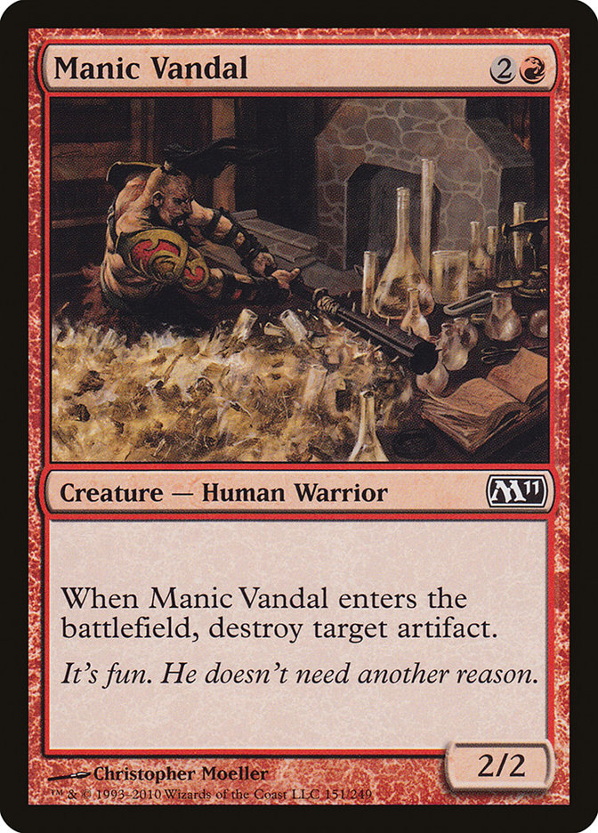 Manic Vandal [Magic 2011] | Card Citadel