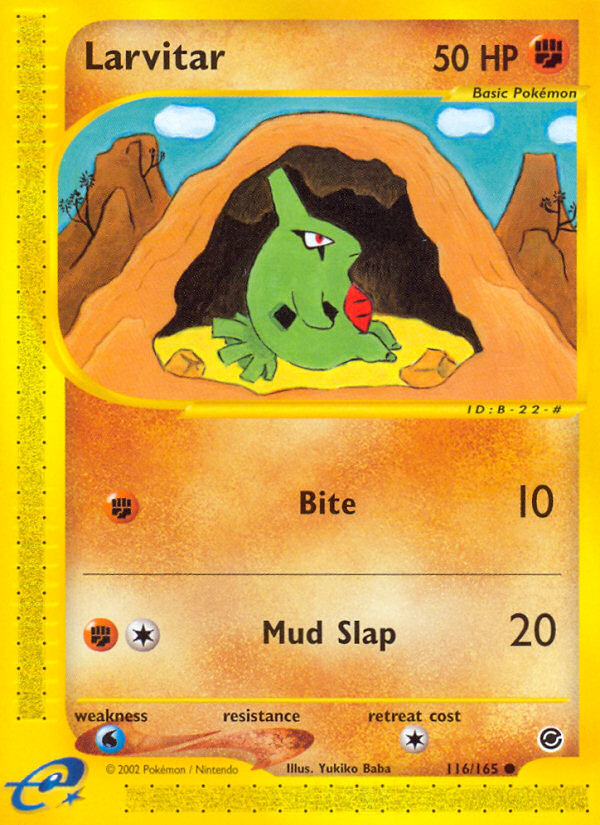 Larvitar (116/165) [Expedition: Base Set] | Card Citadel