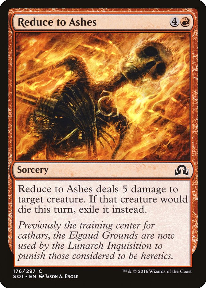 Reduce to Ashes [Shadows over Innistrad] | Card Citadel