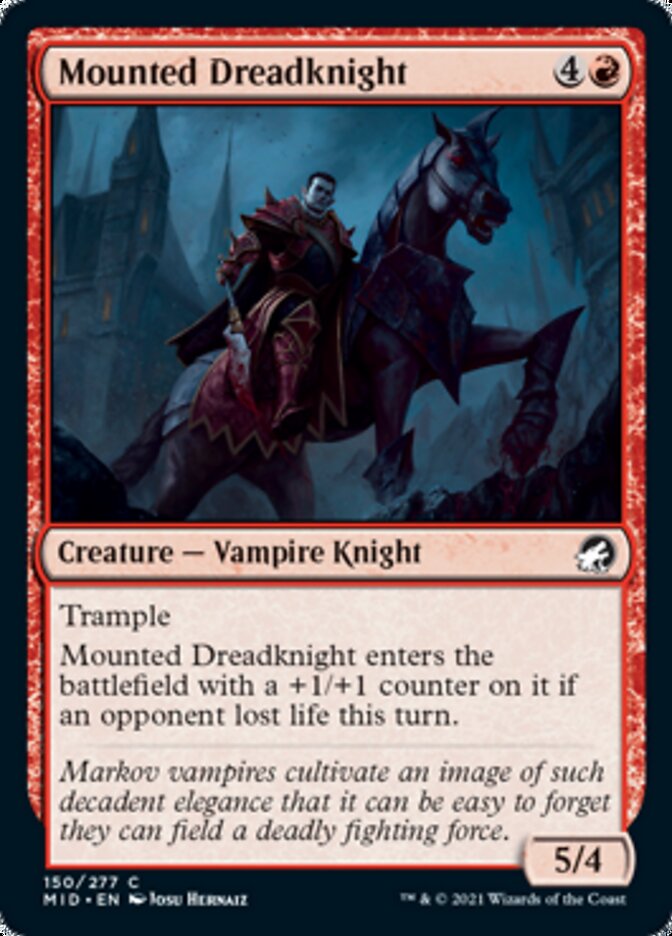 Mounted Dreadknight [Innistrad: Midnight Hunt] | Card Citadel