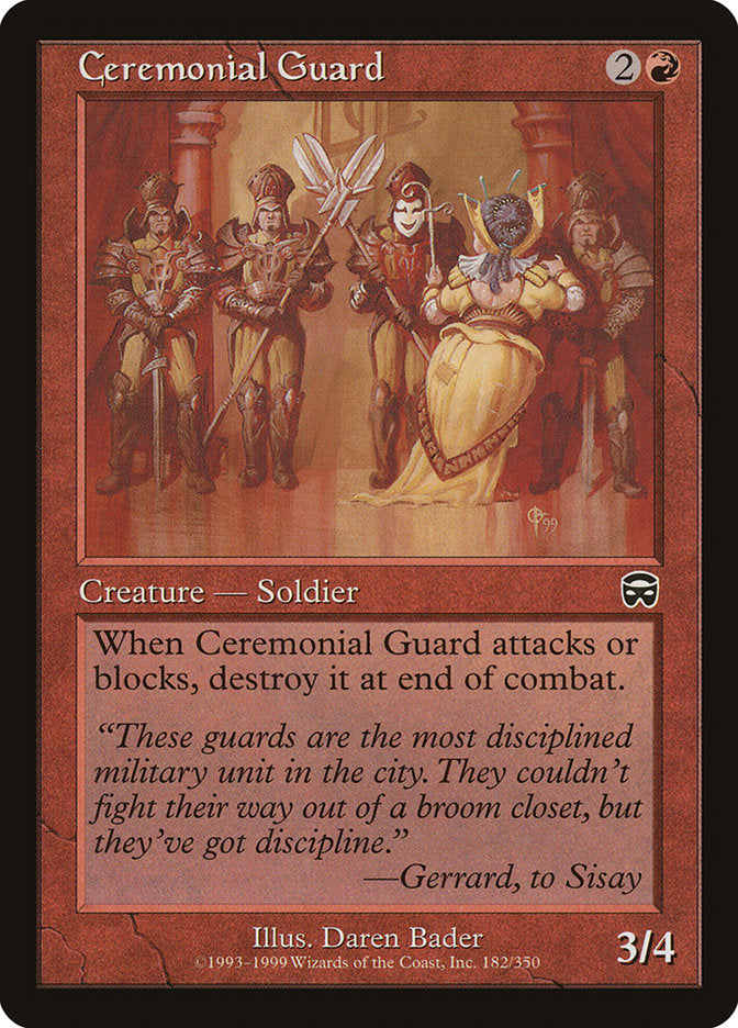 Ceremonial Guard [Mercadian Masques] | Card Citadel