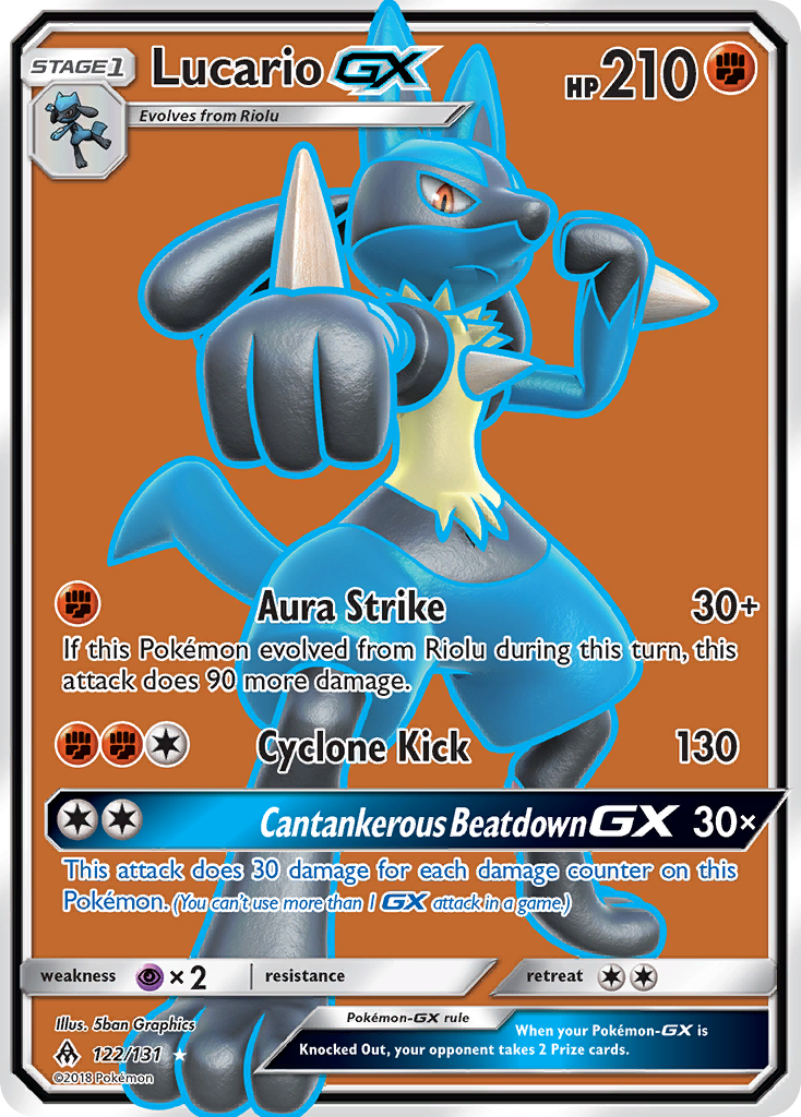 Lucario GX (122/131) [Sun & Moon: Forbidden Light] | Card Citadel