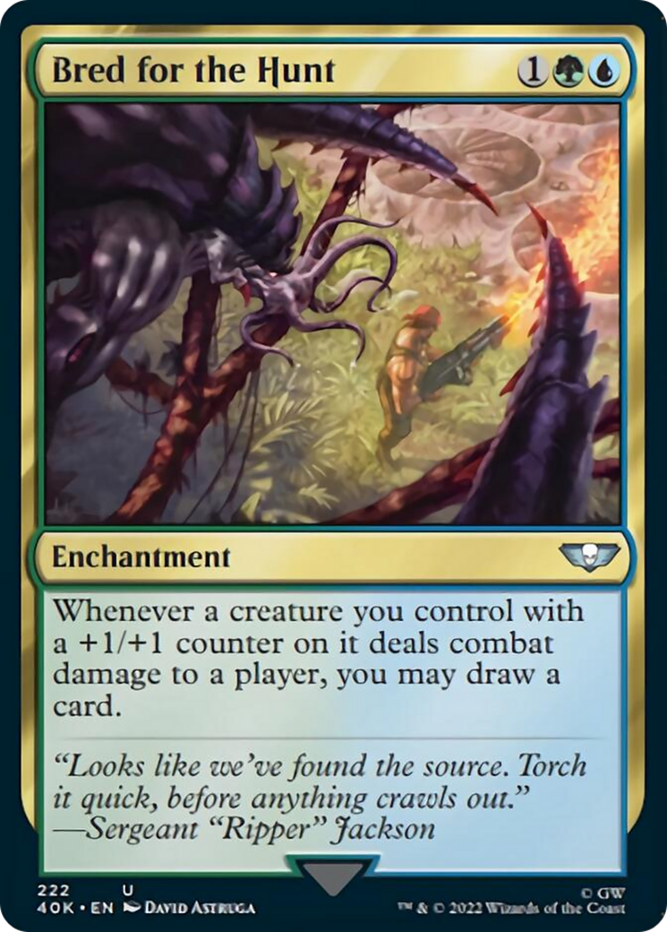 Bred for the Hunt (Surge Foil) [Universes Beyond: Warhammer 40,000] | Card Citadel