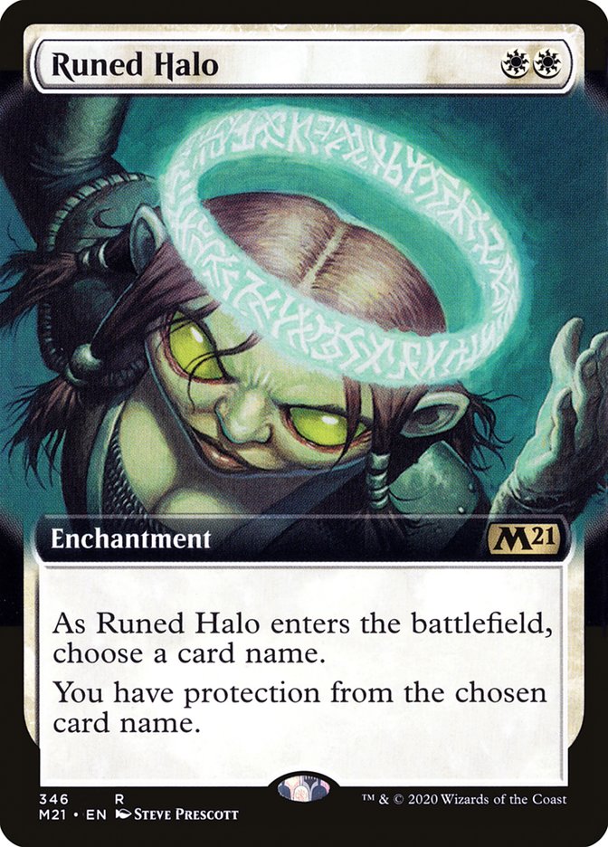 Runed Halo (Extended Art) [Core Set 2021] | Card Citadel