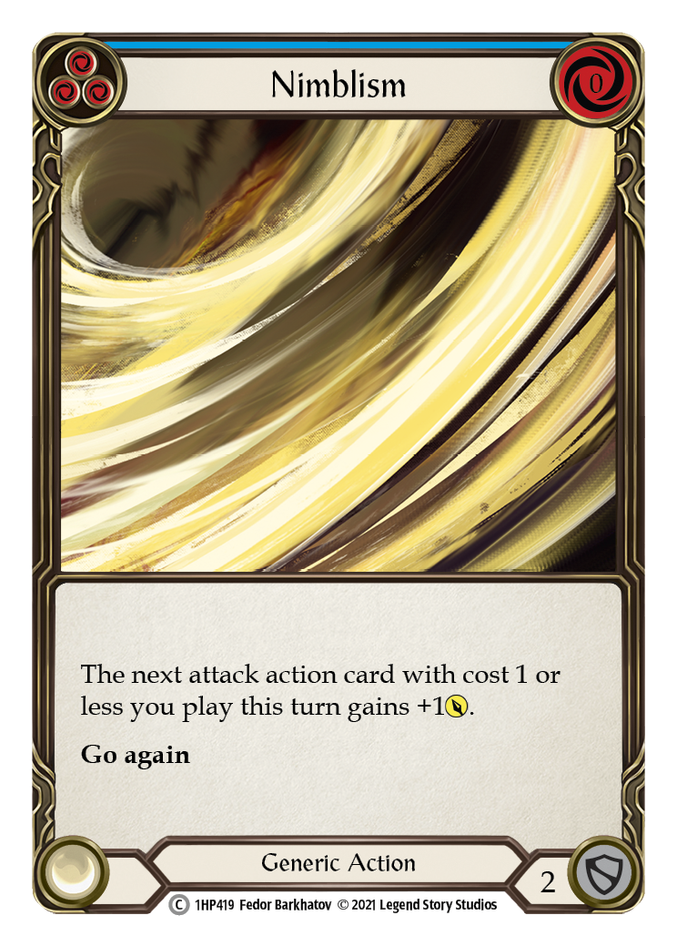 Nimblism (Blue) [1HP419] | Card Citadel