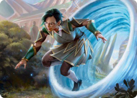 Vortex Runner Art Card [Strixhaven: School of Mages Art Series] | Card Citadel