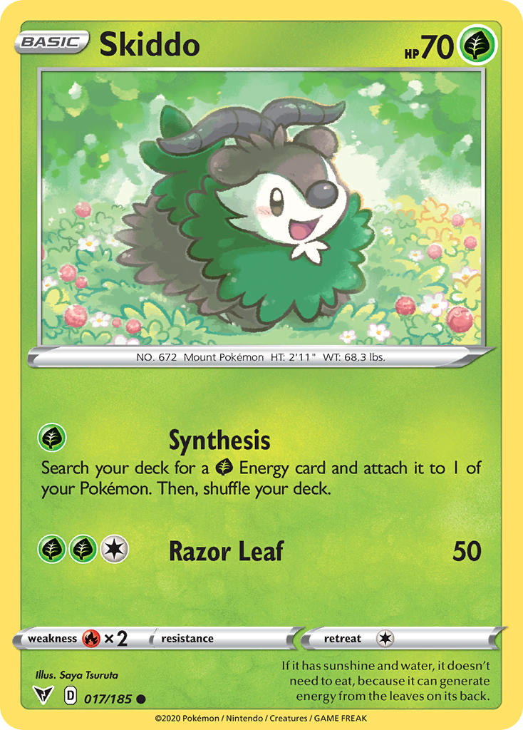 Skiddo (017/185) [Sword & Shield: Vivid Voltage] | Card Citadel