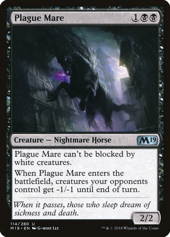 Plague Mare [Core Set 2019] | Card Citadel