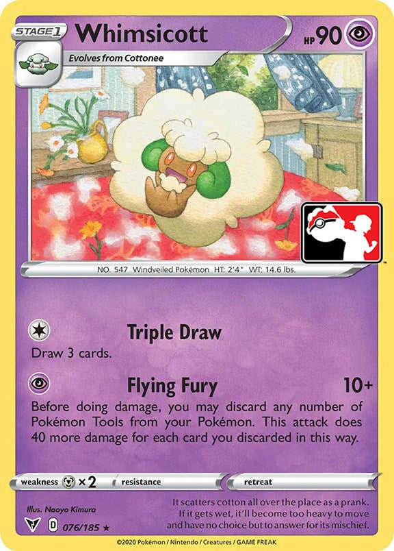 Whimsicott (076/185) [Prize Pack Series One] | Card Citadel