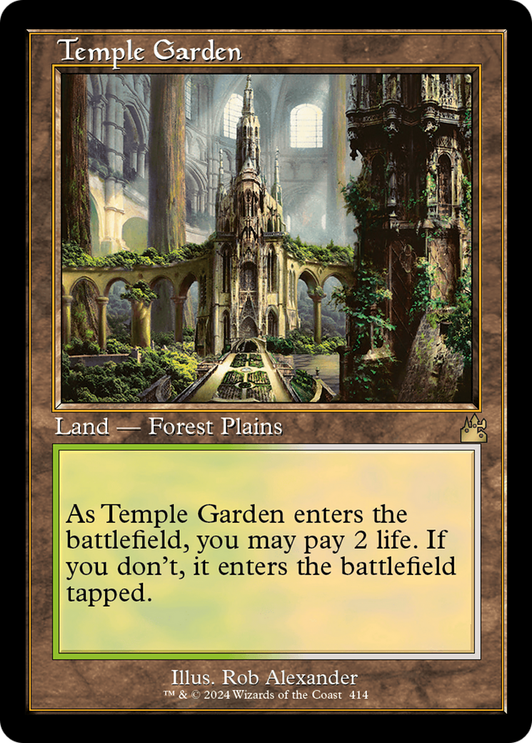 Temple Garden (Retro) [Ravnica Remastered] | Card Citadel