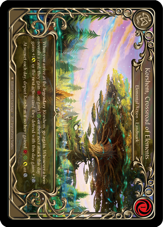 Korshem, Crossroad of Elements [ELE000] (Tales of Aria)  1st Edition Cold Foil | Card Citadel