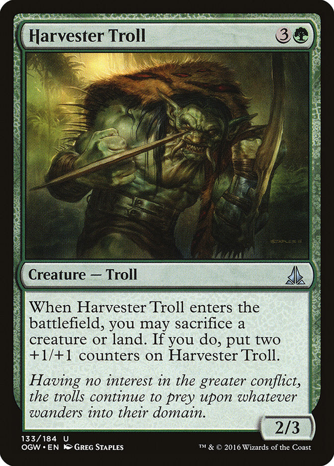 Harvester Troll [Oath of the Gatewatch] | Card Citadel
