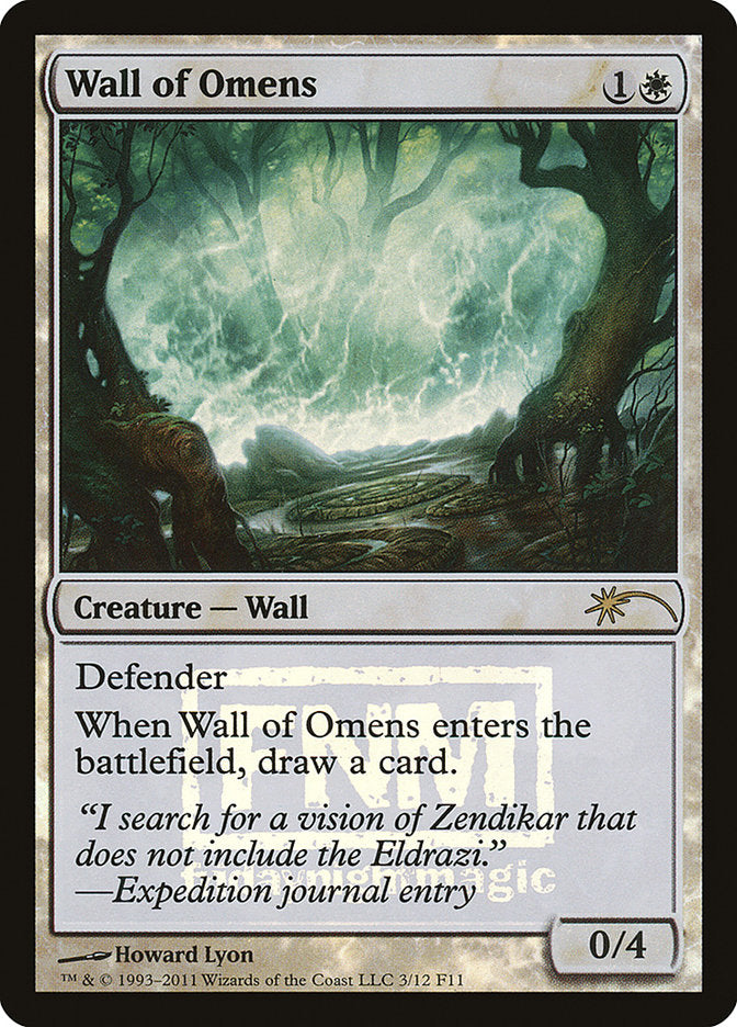 Wall of Omens [Friday Night Magic 2011] | Card Citadel