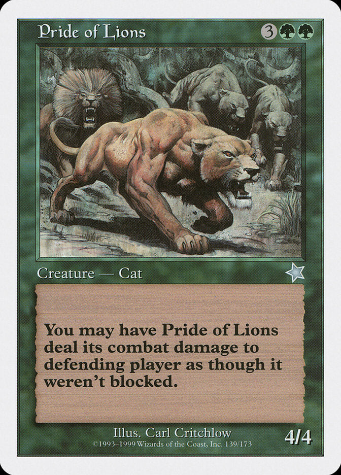 Pride of Lions [Starter 1999] | Card Citadel