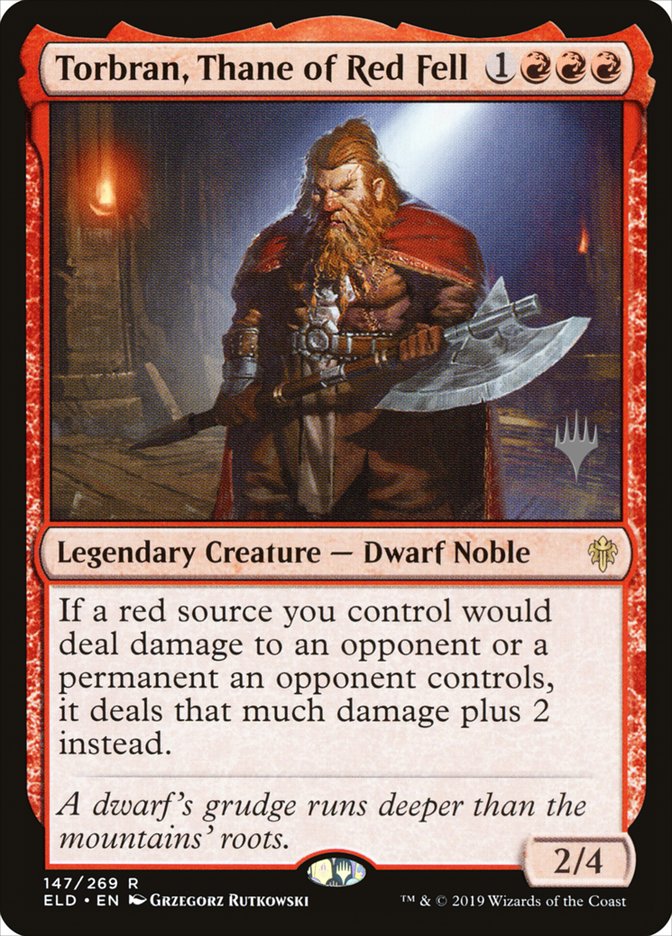 Torbran, Thane of Red Fell (Promo Pack) [Throne of Eldraine Promos] | Card Citadel