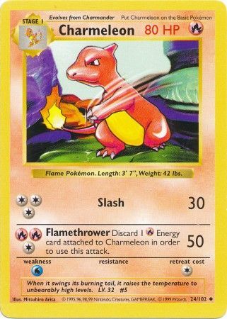 Charmeleon (24/102) [Base Set Shadowless Unlimited] | Card Citadel