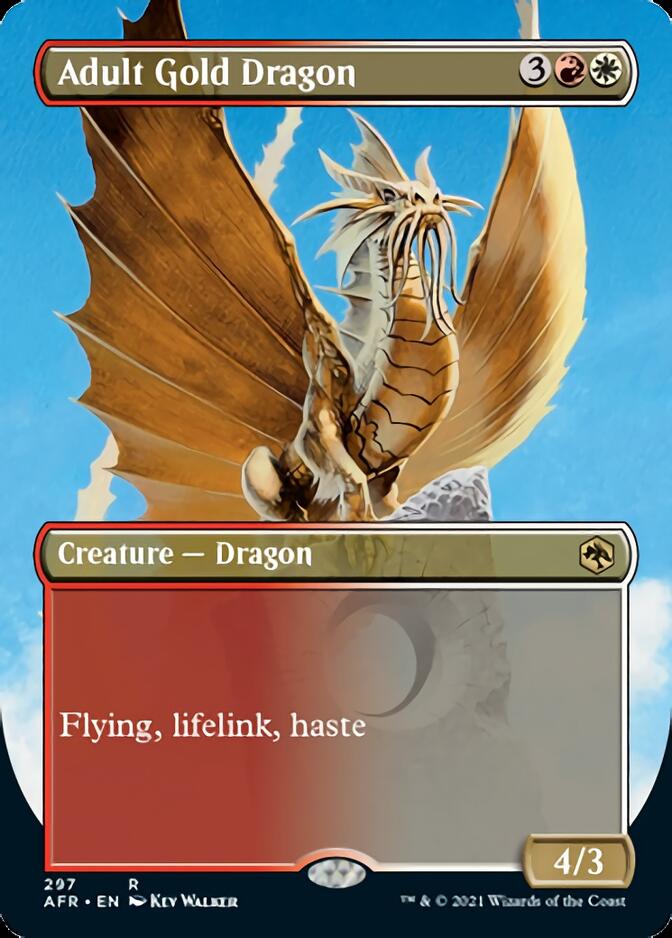 Adult Gold Dragon (Extended) [Dungeons & Dragons: Adventures in the Forgotten Realms] | Card Citadel