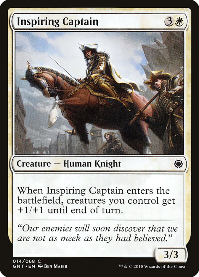 Inspiring Captain [Game Night] | Card Citadel