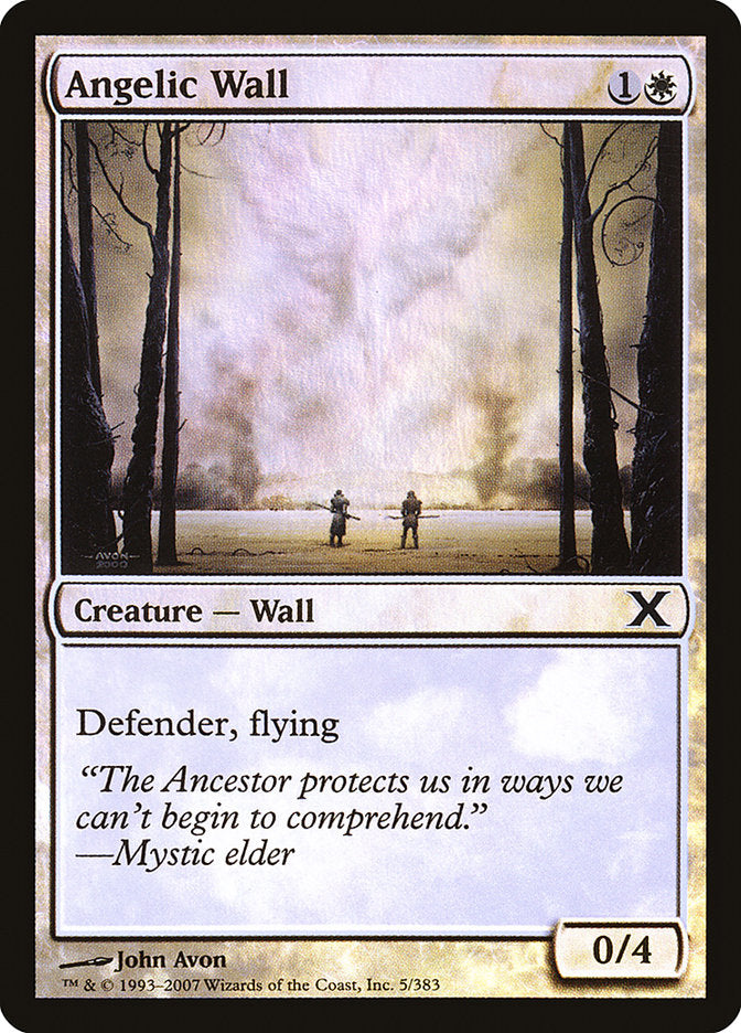 Angelic Wall (Premium Foil) [Tenth Edition] | Card Citadel