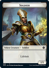 Elf Warrior // Soldier Double-Sided Token [Starter Commander Decks] | Card Citadel