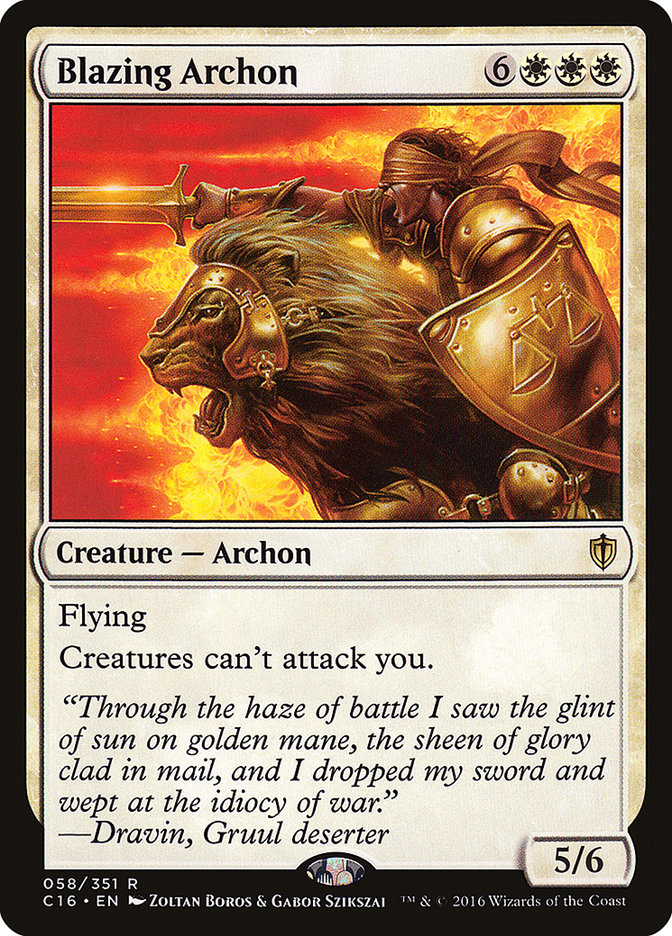 Blazing Archon [Commander 2016] | Card Citadel