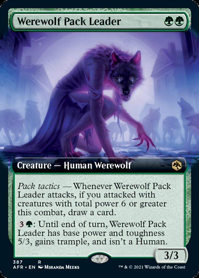 Werewolf Pack Leader (Extended) [Dungeons & Dragons: Adventures in the Forgotten Realms] | Card Citadel