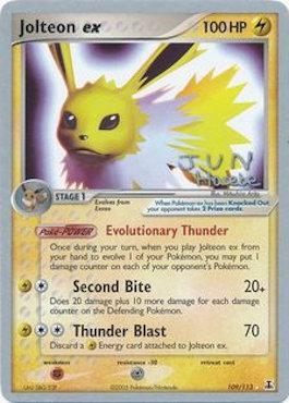 Jolteon ex (109/113) (Flyvees - Jun Hasebe) [World Championships 2007] | Card Citadel