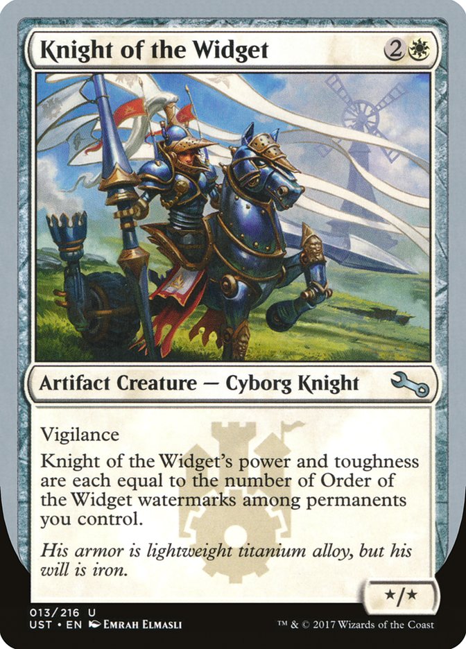 Knight of the Widget [Unstable] | Card Citadel