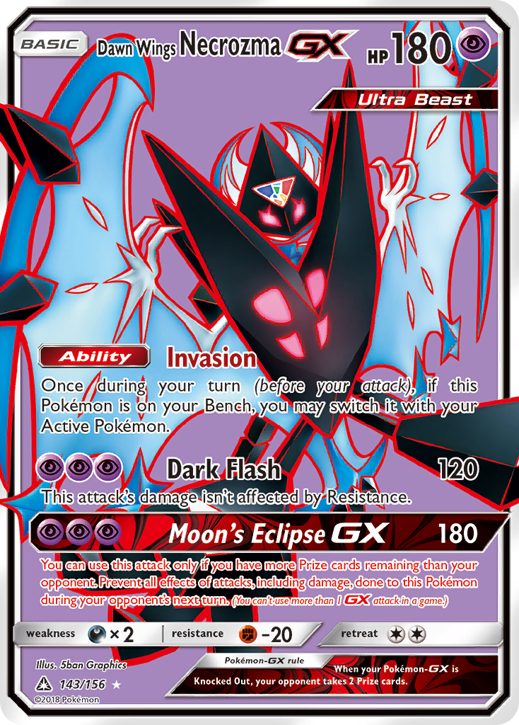 Dawn Wings Necrozma GX (143/156) [Sun & Moon: Ultra Prism] | Card Citadel