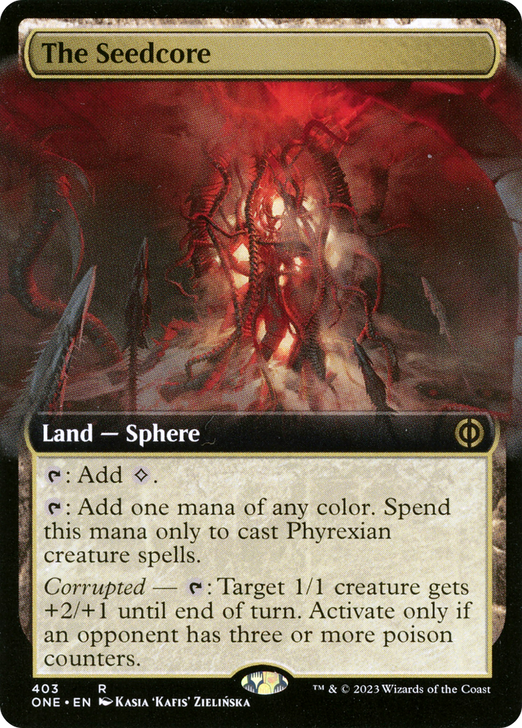 The Seedcore (Extended Art) [Phyrexia: All Will Be One] | Card Citadel