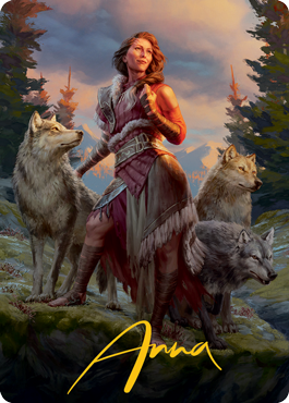 Arlinn, the Pack's Hope 1 Art Card (Gold-Stamped Signature) [Innistrad: Midnight Hunt Art Series] | Card Citadel