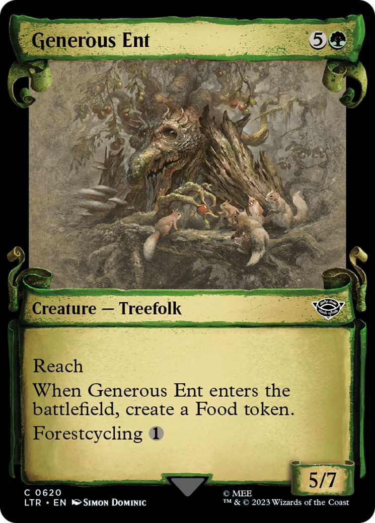 Generous Ent [The Lord of the Rings: Tales of Middle-Earth Showcase Scrolls] | Card Citadel