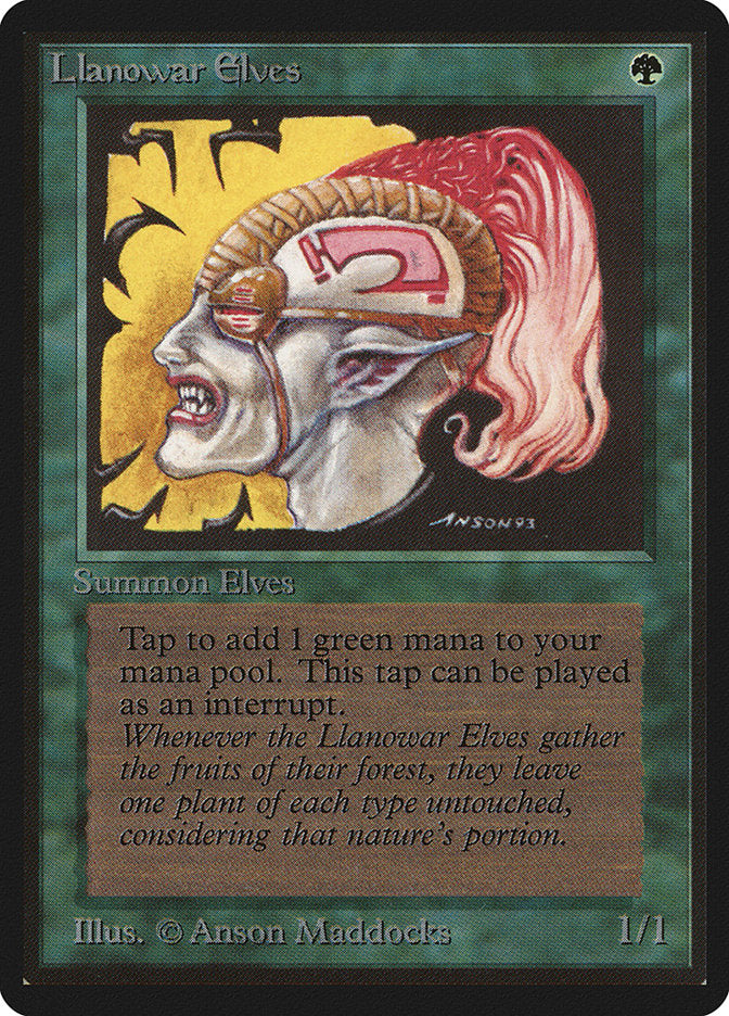 Llanowar Elves [Limited Edition Beta] | Card Citadel