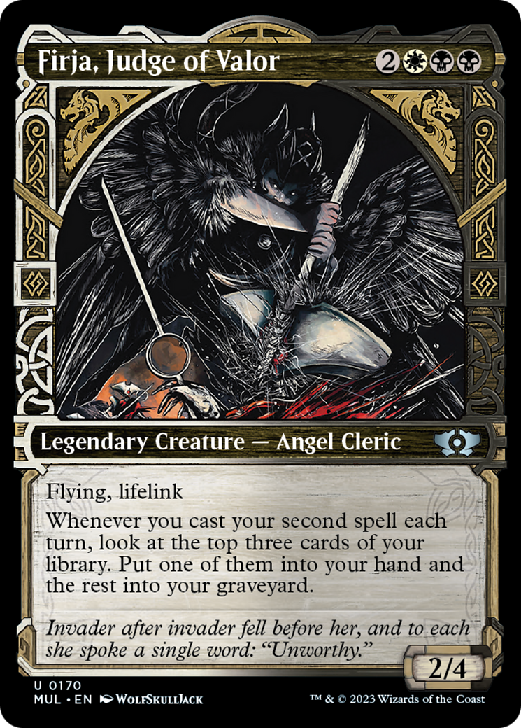 Firja, Judge of Valor (Halo Foil) [Multiverse Legends] | Card Citadel