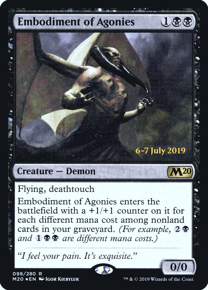 Embodiment of Agonies  [Core Set 2020 Prerelease Promos] | Card Citadel