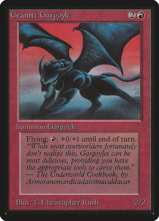 Granite Gargoyle [Limited Edition Beta] | Card Citadel