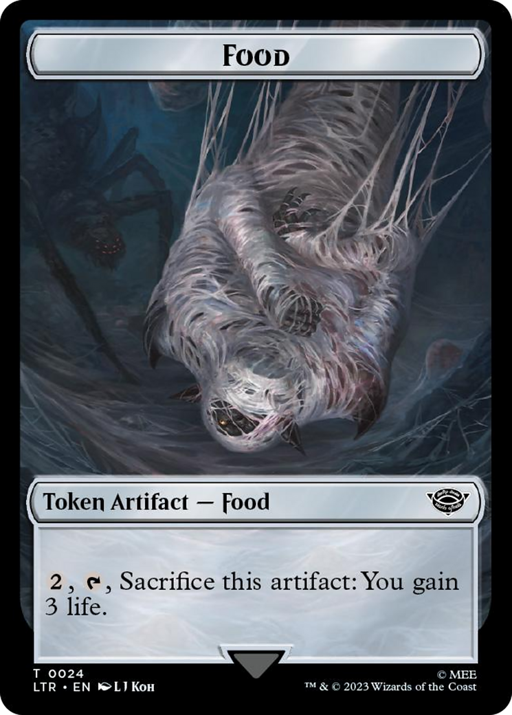 Tentacle // Food (0024) Double-Sided Token (Surge Foil) [The Lord of the Rings: Tales of Middle-Earth Tokens] | Card Citadel