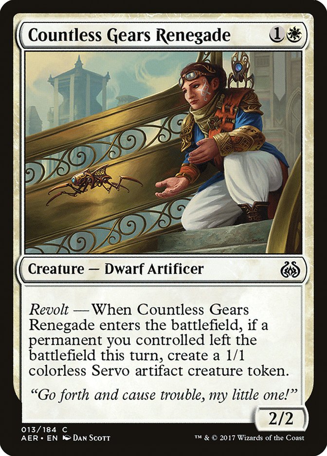 Countless Gears Renegade [Aether Revolt] | Card Citadel