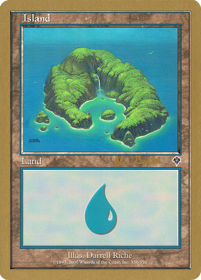 Island (ab338) (Alex Borteh) [World Championship Decks 2001] | Card Citadel