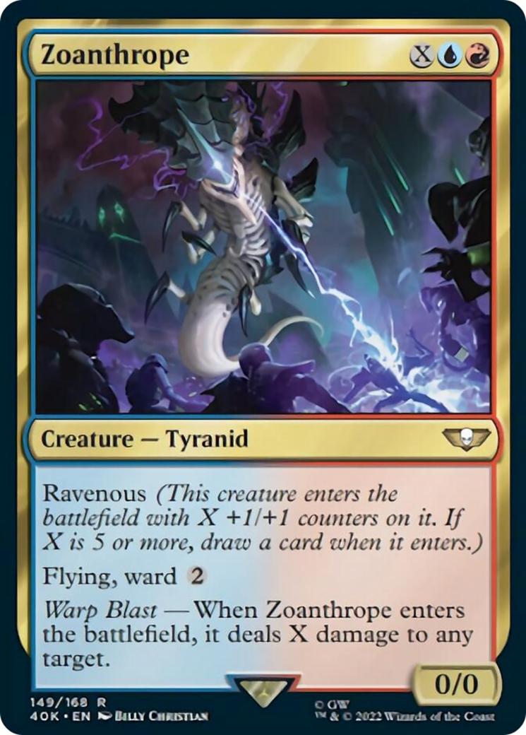 Zoanthrope (Surge Foil) [Universes Beyond: Warhammer 40,000] | Card Citadel