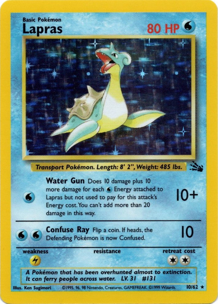 Lapras (10/62) [Fossil Unlimited] | Card Citadel