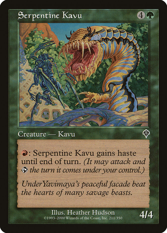 Serpentine Kavu [Invasion] | Card Citadel
