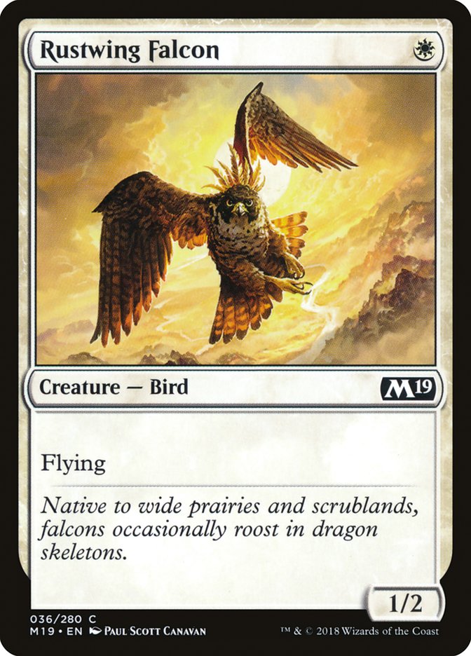 Rustwing Falcon [Core Set 2019] | Card Citadel