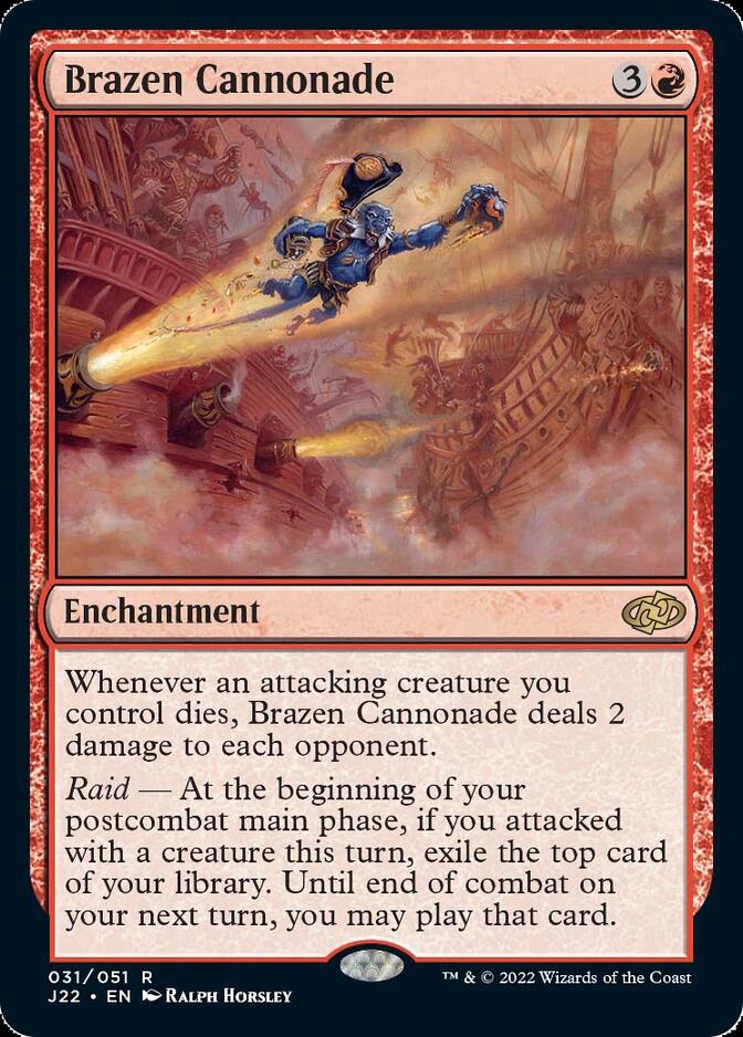 Brazen Cannonade [Jumpstart 2022] | Card Citadel