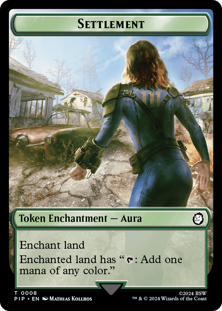 Energy Reserve // Settlement Double-Sided Token [Fallout Tokens] | Card Citadel
