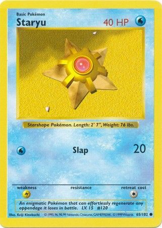 Staryu (65/102) [Base Set Shadowless Unlimited] | Card Citadel