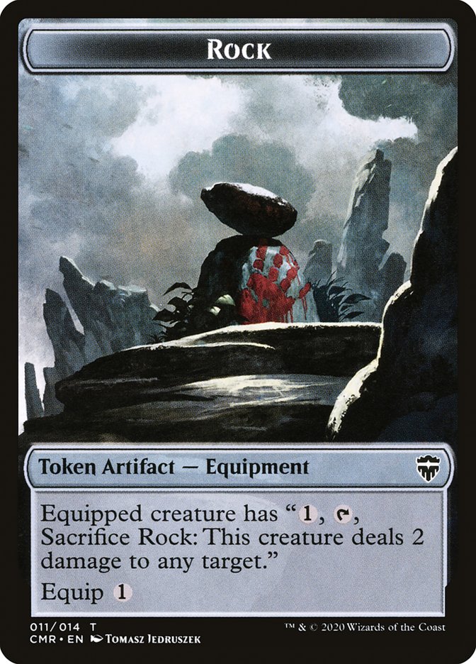 Rock Token [Commander Legends Tokens] | Card Citadel