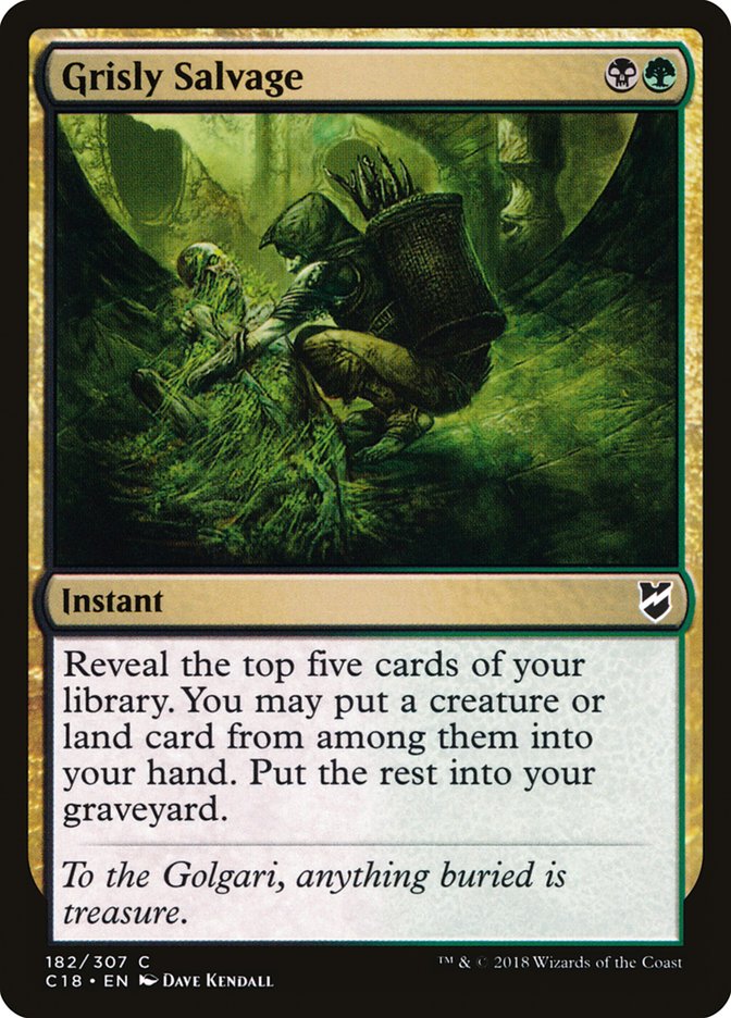 Grisly Salvage [Commander 2018] | Card Citadel