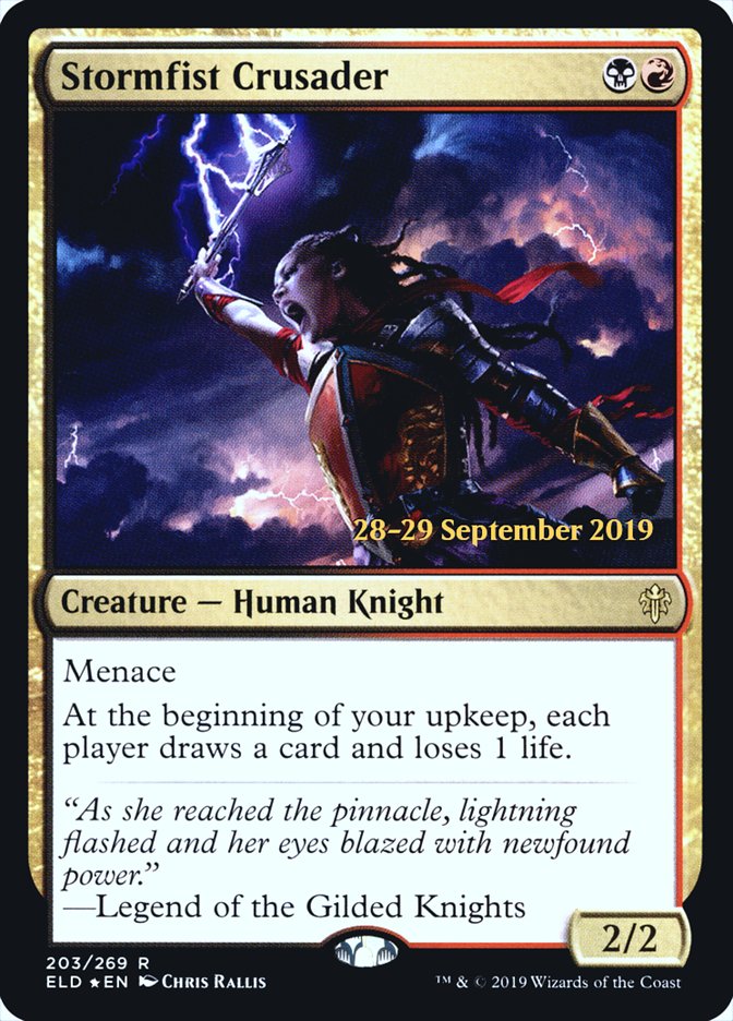 Stormfist Crusader  [Throne of Eldraine Prerelease Promos] | Card Citadel